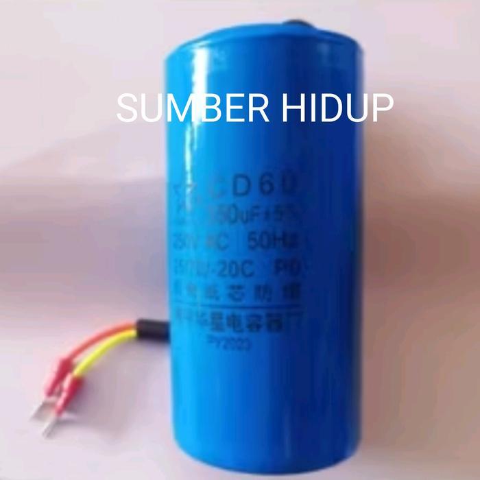 Kapasitor Cd60 150Uf / 200Uf / 250Uf / 300Uf / 350Uf / 400Uf / 450Uf 250V Capasitor Cd-60 200 250