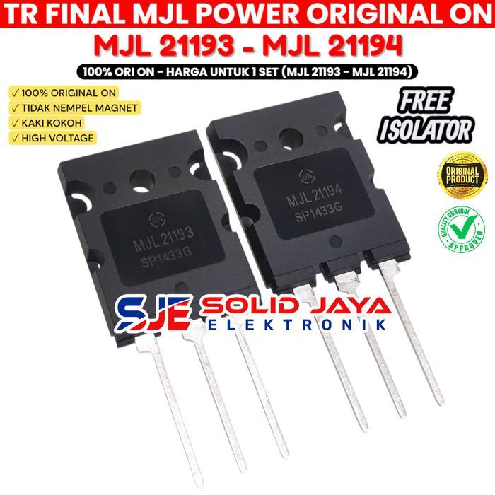 Tr Transistor Final Mjl21193 Mjl21194 Original On Mjl 21193 Mjl 21194 Asli Ori On Semiconductor Set