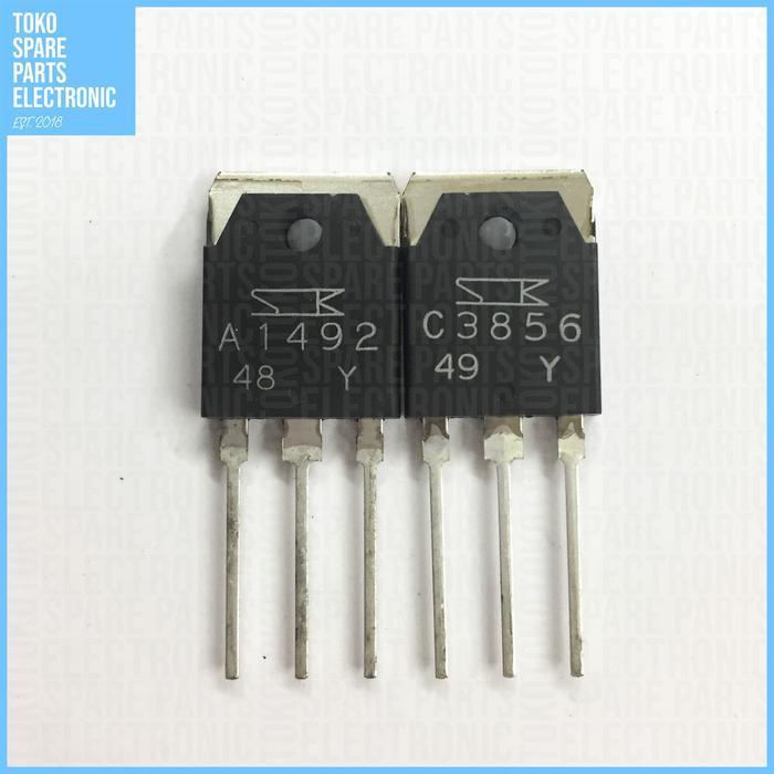 Transistor A1492 C3856 Sanken Set Original Asli 1492 3856 Pasti Promo