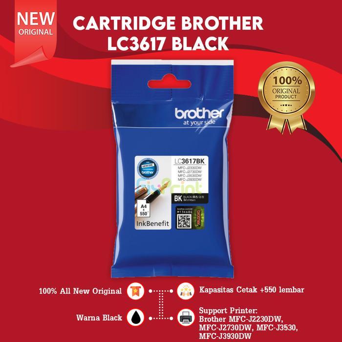 CARTRIDGE TINTA LC3617 PRINTER MFC-J2230DW MFC-J2730DW MFC-J3530 CMYBK