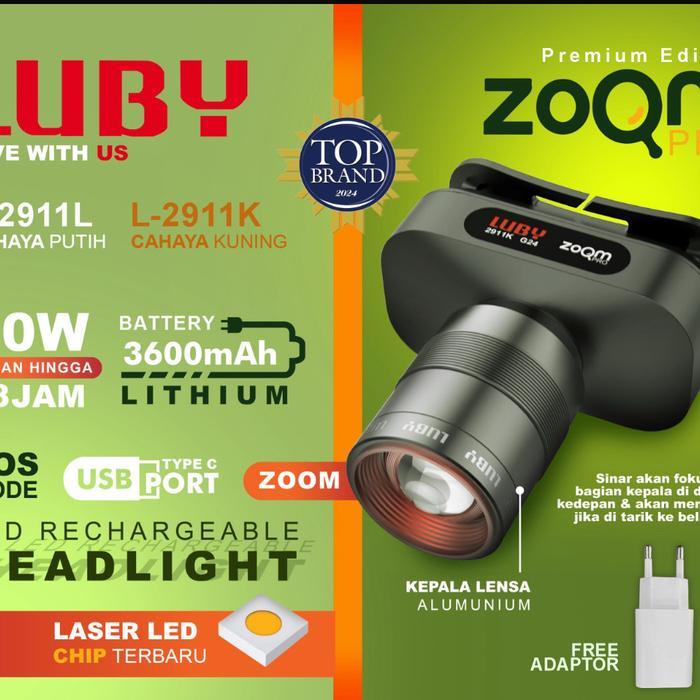 Ready Senter Kepala Sensor LUBY L-2882 / Headlamp Luby 10Watt