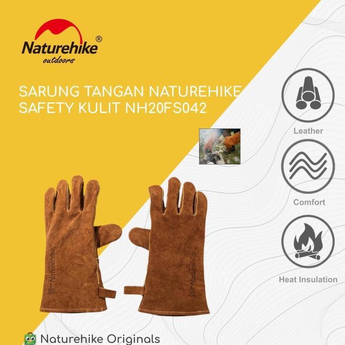 ` SARUNG TANGAN SAFETY KULIT NATUREHIKE NH20FS042 TAHAN PANAS OUTDOOR