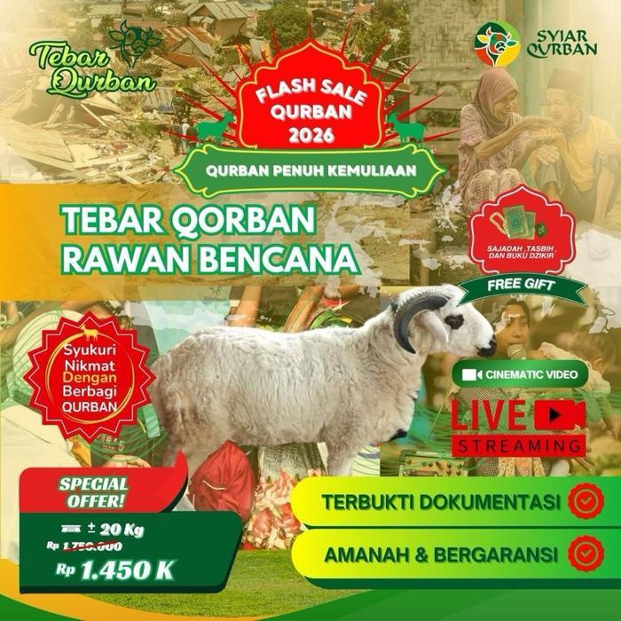 Domba Kambing Qurban (Berbagi Qurban) Full Distibusi Hewan Qurban -+ 20Kg