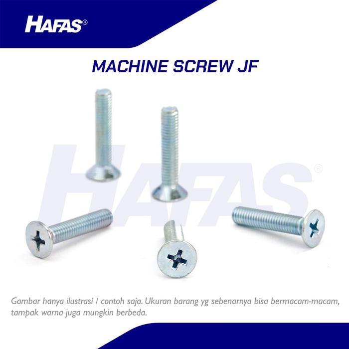 HOT PROMO Machine Screw JF M3 x 10 (putih) Sekrup, Baut - 1 PACK (500 pcs)