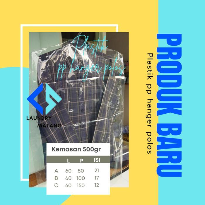 Plastik Gantungan Baju / Plastik Hanger Baju / PP Plastik Laundry Lubang / Plastik Laundry Gantung