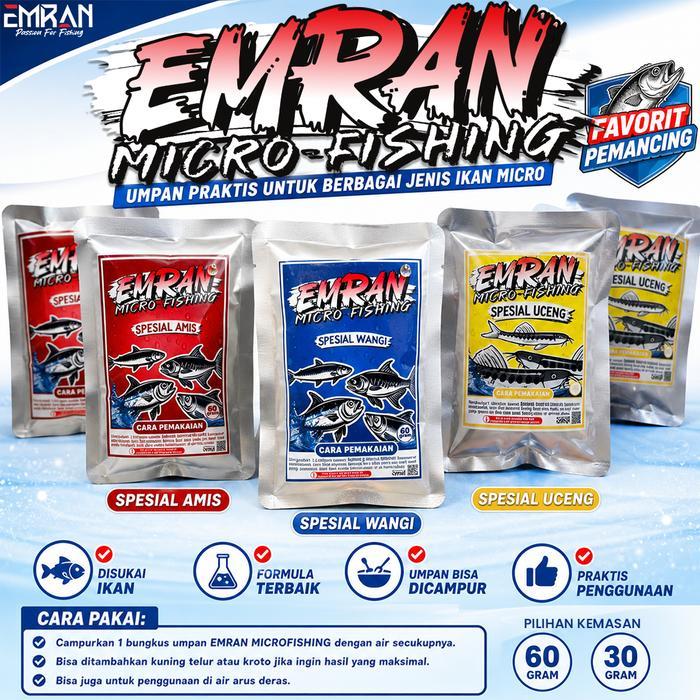 Umpan Emran Micro Fishing Amis & Wangi Uceng Ikan Wader 30gr dan 60gr