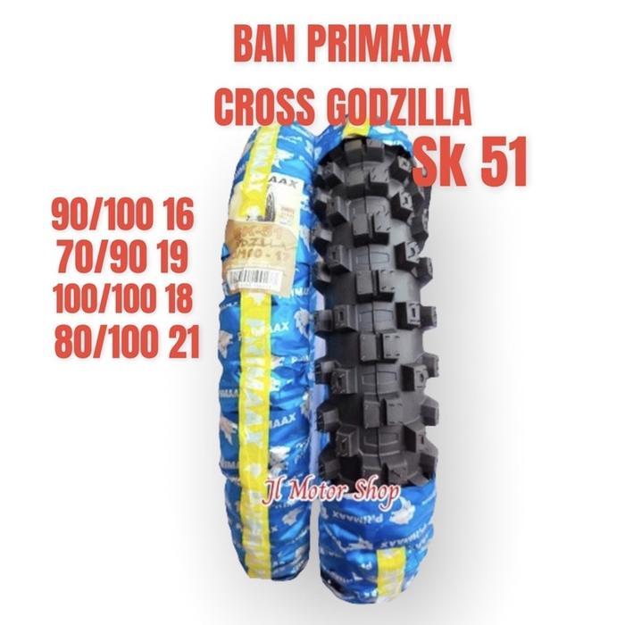 1 (Satu) Ban Luar Cross Trail Ring 16 19-18 21 Primaxx Sk51 Godzilla Ring 16/19 18/21 Ban Baru