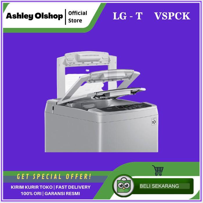 MESIN CUCI 1 TABUNG LG 8 KG INVERTER LG T2108VSPCK T 2108VSPCK