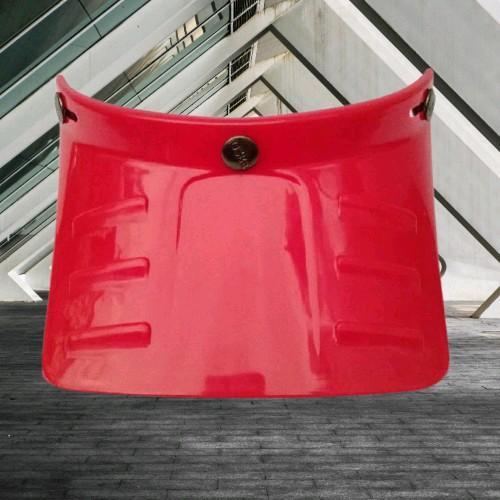 "New" Pet Topi Helm Bogo Panjang Cross OSBE Pet Duck Retro Red