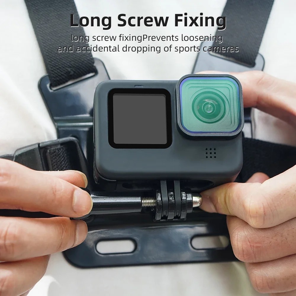 Chest Strap For DJI Osmo Action 6/5 Pro/4/GoPro/Insta360 Ace 2,Riding/Hiking Shooting Adjustable