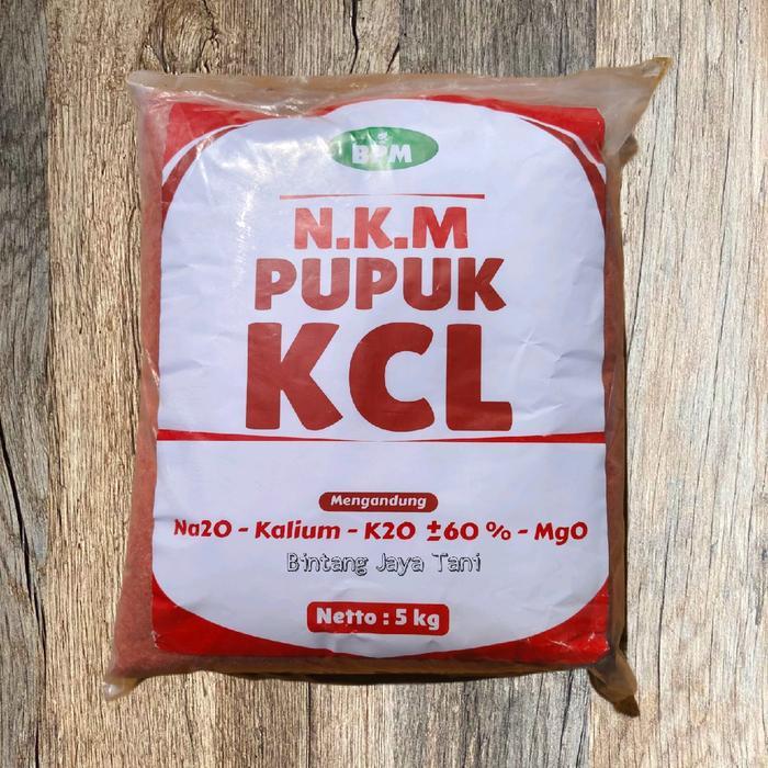 NKM KCL 5 KG/ PUPUK KCL SERBUK KEMASAN 5 KG/ Pupuk tanaman/ Kalium Tinggi Untuk Mempercepat Umbi
