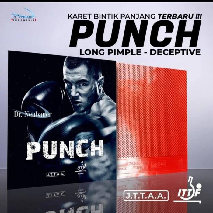 ZENITHERTT// KARET BAT TENIS MEJA PINGPONG DR. NEUBAUER PUNCH OX BINTIK PANJANG