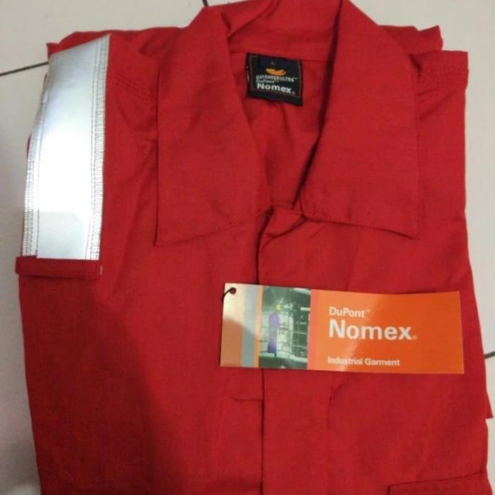 Coverall Tahan Api Nomex 6 Oz Warna Merah
