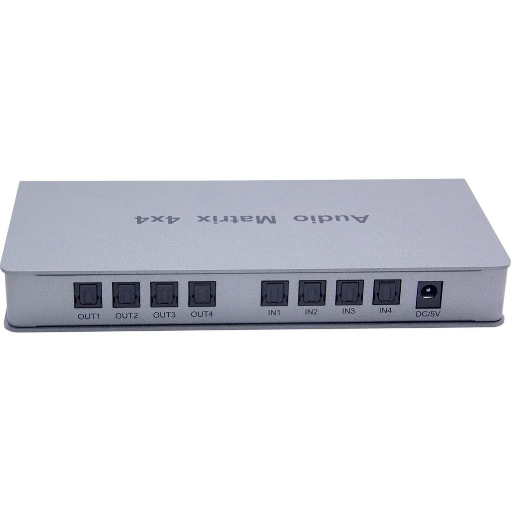 4x4 Spdif Toslink Digital Optical Audio Matrix 4 in 4 Out Audio Switch Splitter Converter for TV Box