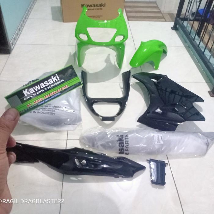SPESIAL FULL COVER BODY SET NINJA RR OLD SE 2009 HIJAU HITAM ORIGINAL