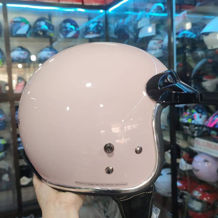 CARGLOSS CFM 2 SOLID PALE PINK HELMET MOTOCYCLE