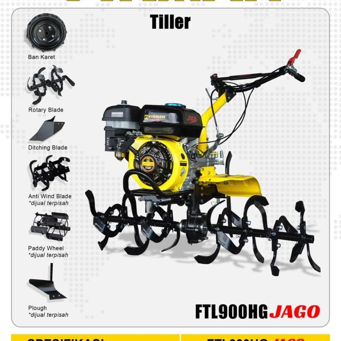 Traktor Cultivator FIRMAN FTL 900 HG JAGO LADANG