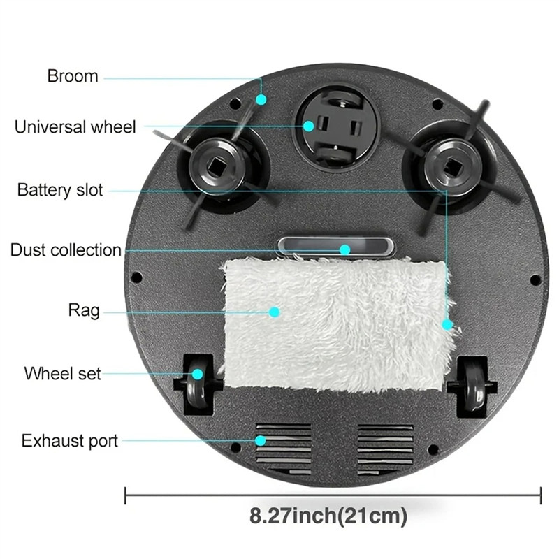 STER-Smart Robot 4000Pa Suction Power Fully Automatic Home Smart Vacuum Cleaner