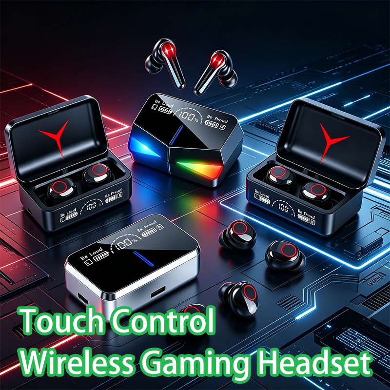 M90/M28/S20/X15 Pro Bluetooth 5.3 Earbuds Wireless Headphones, Touch Control Gamer Headset HIFI