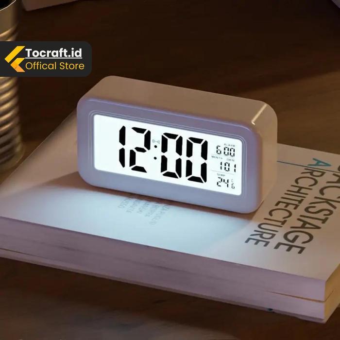 Jam Weker Digital Alarm Aesthetic Smart Clock