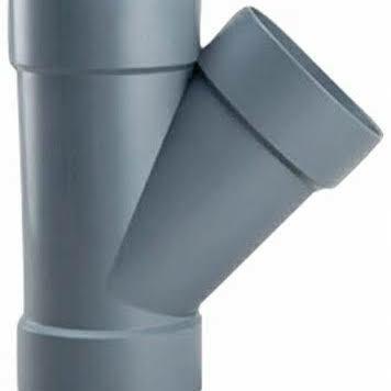 Tee T Y 2 " Inch 45 Derajat PVC T Way Sambungan Pipa Paralon