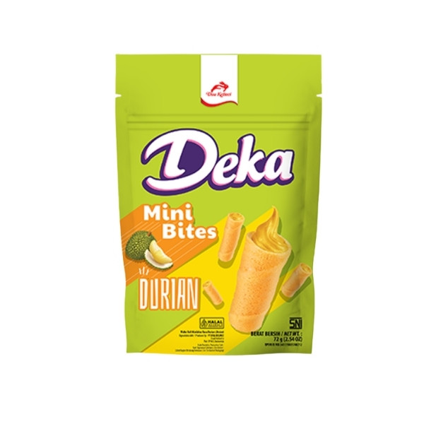Deka Wafer Roll Mini Bites Durian 80 Gr
