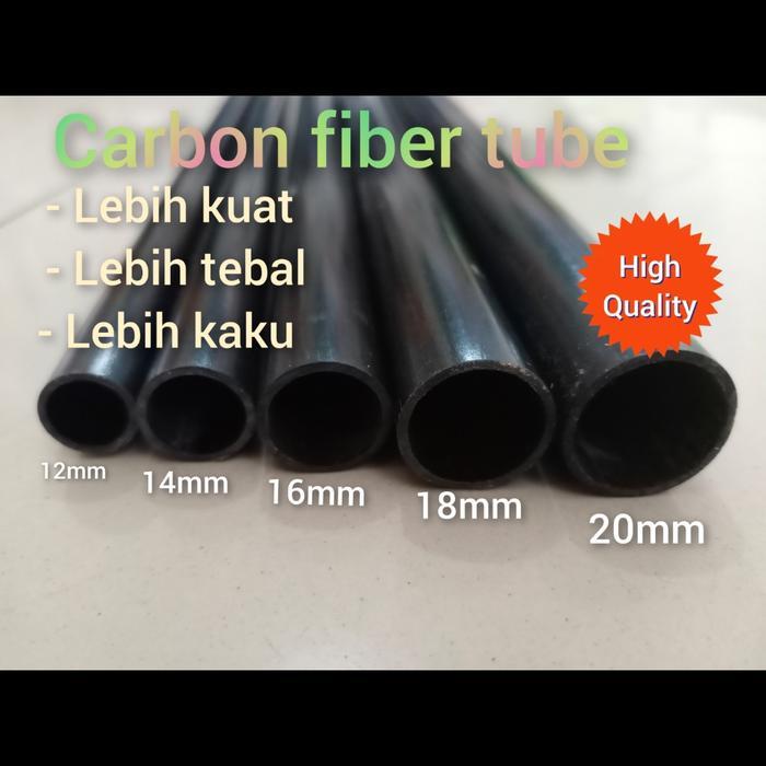 Carbon 20mm x 18mm x 50cm for Rc Carbon tube