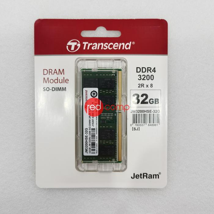 Ready Transcend JetRam DDR4 32GB 3200 MHz SODIMM (JM3200HSE-32G)