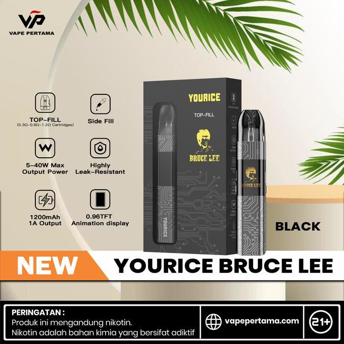 Perangkat Pod Kit 40W dengan Baterai 1200mAh dan Bonus Liquid 30ml - HITAM