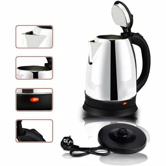 Teko Listrik 2L / Teko Pemanas Air Elektrik Stainless / Pemanas Air / Kettle Pemanas Air / Teko