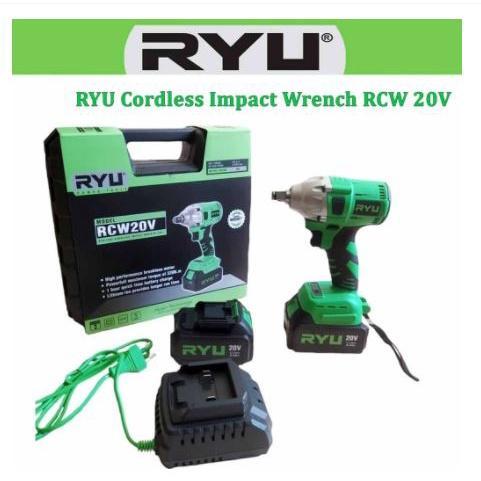 ORIGINAL RYU BOR BATRE BUKA BAUT MESIN IMPACK WERENCH 20V Mesin Bor 88Volt Brushless IMPACT WRENCH R