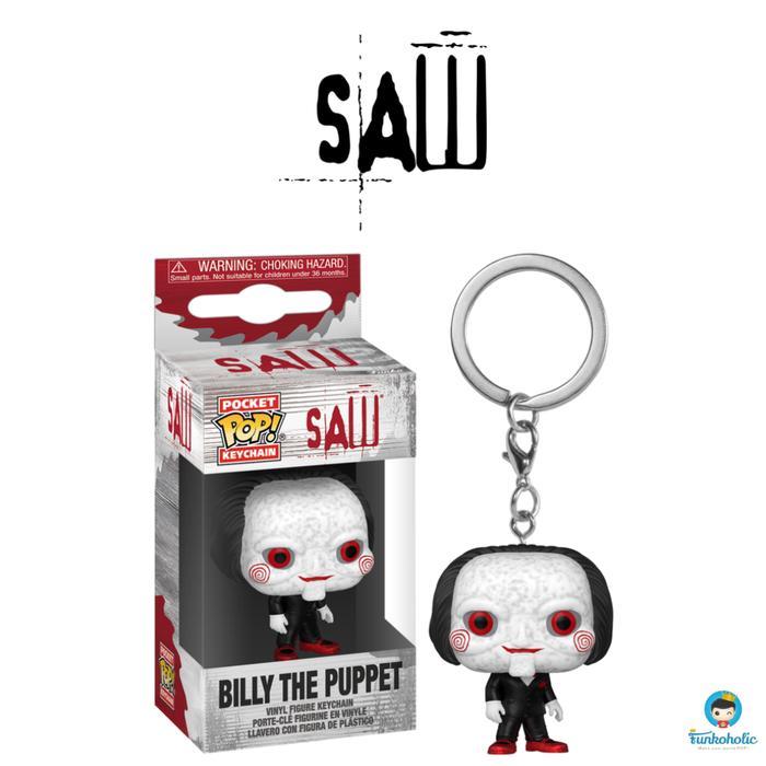 HOT SALE FUNKO POCKET POP KEYCHAIN MOVIES SAW - BILLY THE PUPPET 10TH ANNIVERSARY TERMURAH