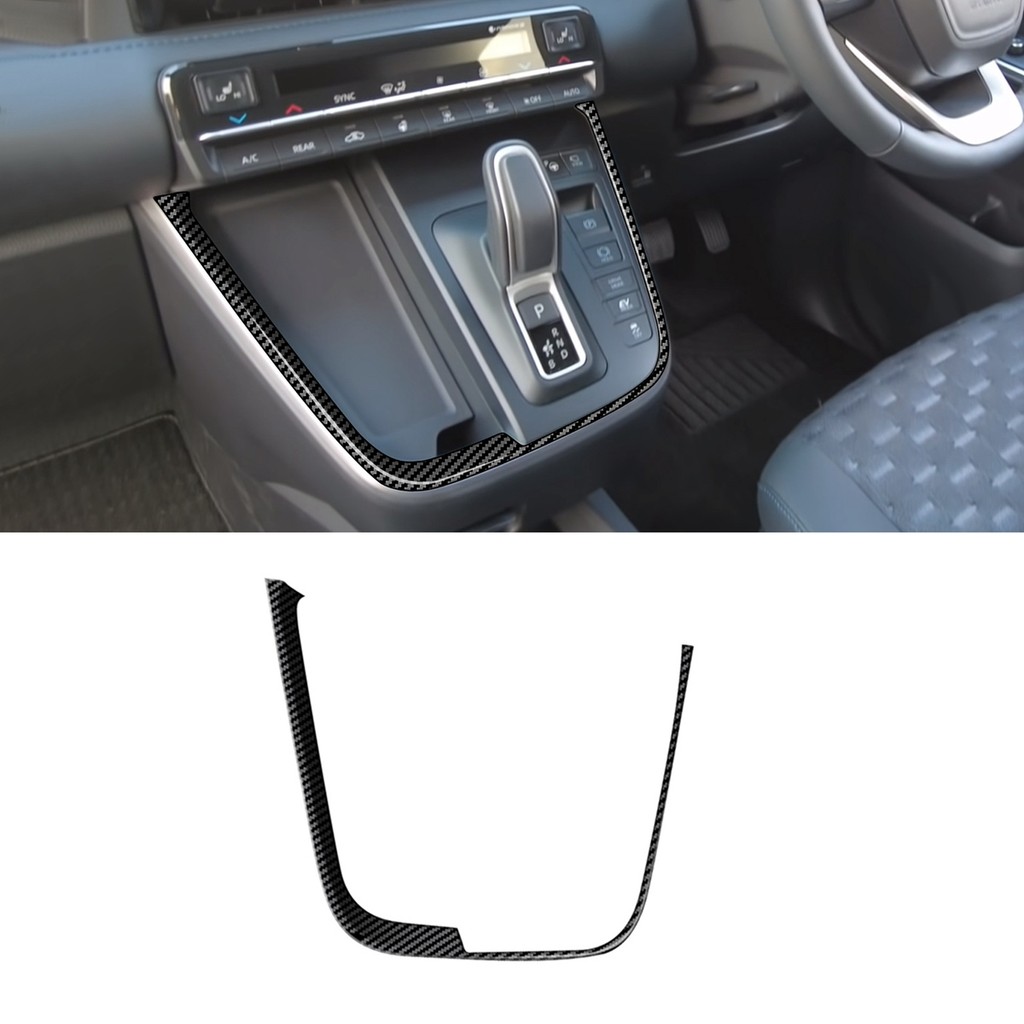 FOR TOYOTA NOAH VOXY 90 SERIES 2022 2023 CARBON FIBER CENTER CONSOLE GEAR SHIFT PANEL FRAME COVER