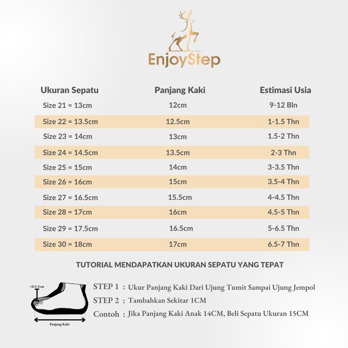 PR0M0 Enjoystep - Sepatu Anak Sepatu Sneakers Anak Import Premium Quality S163 Fashion G00D