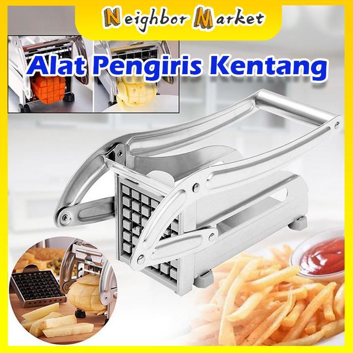 Pemotong Kentang Baja Tahan Karat/Pemotong Kentang/Pemotong Kentang Manual/Peralatan Memasak Dapur