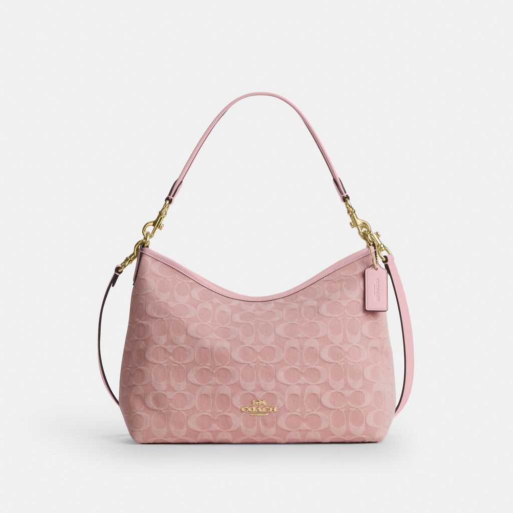 Coach Laurel Shoulder Bag In Signature Denim - Tas Bahu Wanita