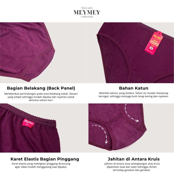 Mey Mey Celana Dalam Wanita Remaja Dewasa Mini Warna Tua cd wanita