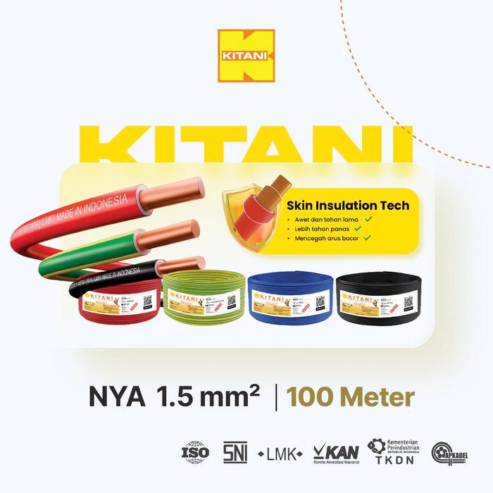 Kitani - Nya 1.5 Mm - 100 Meter - Kabel Listrik Tembaga Kawat Terbaru 