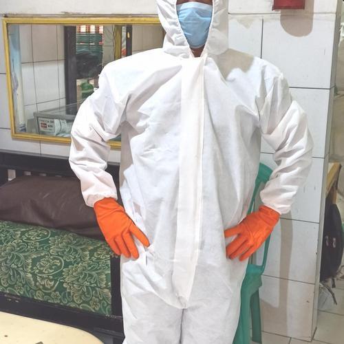 "New" BAJU APD HAZMAT Parasut Waterproof Coating Bisa Dicuci Panjang All Size Fit to XXL Gown
