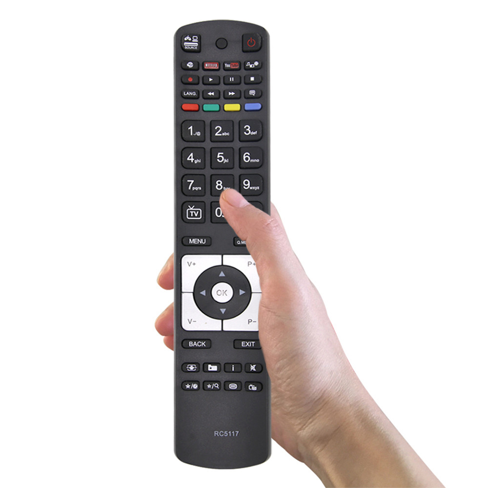 RC5117 Remote Control Compatible with Hitachi Telefunken Bush Sharp Finlux JVC Models 28HYT45U
