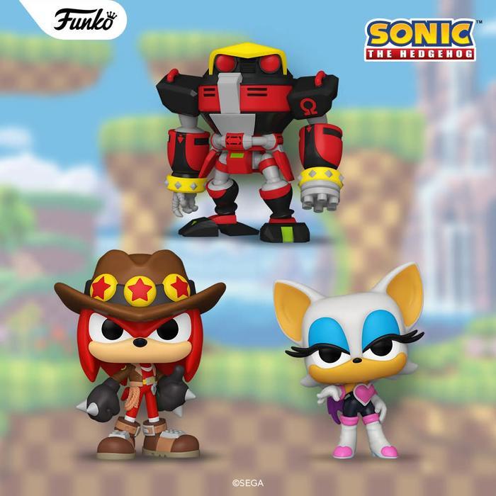 HOT SALE FUNKO POP SONIC THE HEDGEHOG KNUCKLES TREASURE HUNTER ROUGE OMEGA TERMURAH
