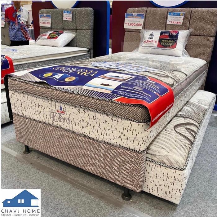 Set kasur springbed 2in1 sorong spring bed eero olympic ukuran 120x200cm
