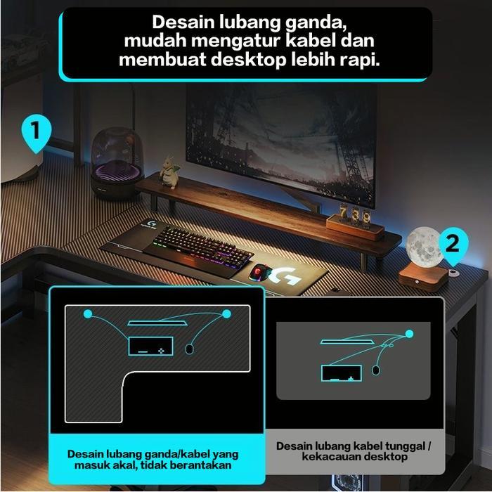 Premium Meja Komputer Sudut Untuk Kamar Tidur & Rumah Tangga Meja Komputer Desktop Meja Belajar