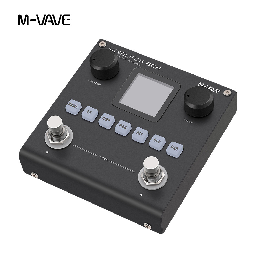 M-VAVE Blackbox / Annblack Box Guitar / Bass AMP Modeler Multi Effects Processor Rechargeable for