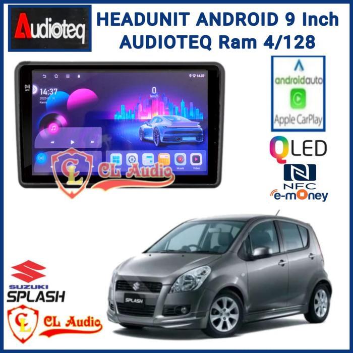 Head Unit Android Audioteq 9 Inch Suzuki Splash Pnp