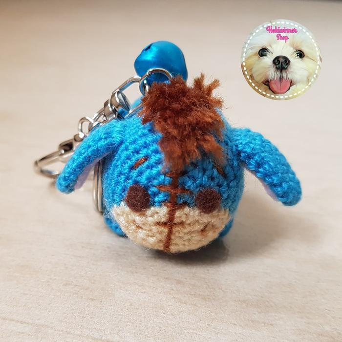 GANTUNGAN KUNCI/TAS - BONEKA AMIGURUMI/CROCHET/RAJUT EEYORE MINI