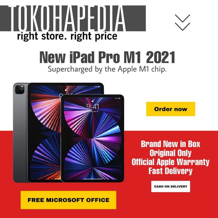 TERLARIS Apple iPad Pro M1 Chip 11" 2021 128GB / 256GB / 512GB / 1TB / 2TB - 3ee9 READY