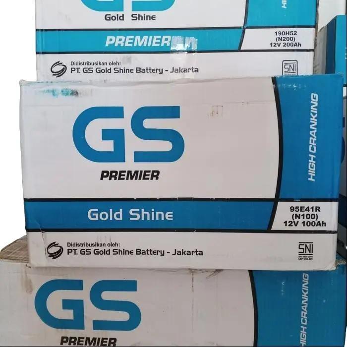 N100 ( 95E41R ) 12V-100AH GS GOLD SHINE PREMIER - TRUK, ALAT BERAT, GENSET, PANEL SURYA