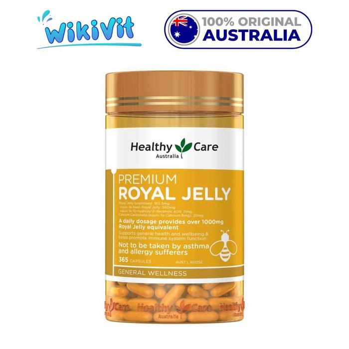 HEALTHY CARE Royal Jelly 1000mg 365 Capsules - ORIGINAL AUSTRALIA / Royal Jelly 1000 mg 365 Kapsul