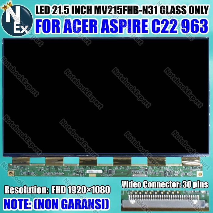 Led 21.5 Inch Mv215Fhb-N31 Glass Only For Acer Aspire C22 963